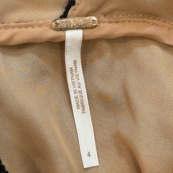 Women’s FREE PEOPLE Night Shimmer Mini dress- Size 4 - Picture 8 of 12